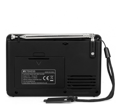 Radio Fm Am Sw Retekess V115 De Onda Corta Con Recarga Usb