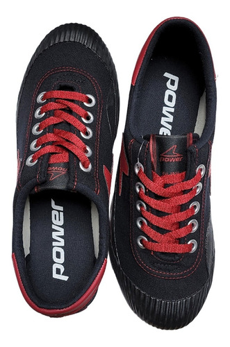 Zapatilla Power Retro Unisex Negro/rojo