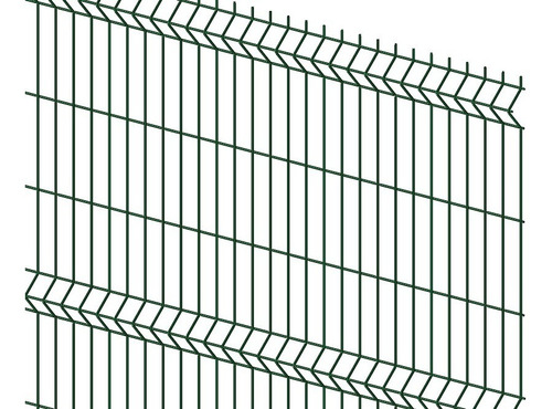 Panel Reja De Acero Mallalux Color Verde 2.5 X 2m Cal. 6