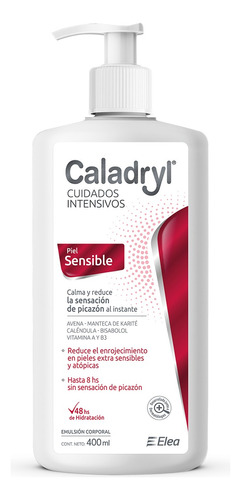 Caladryl Cuidados Intensivos Piel Sensible Bisabolol 400ml