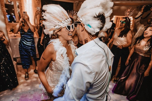 Coronas Cacique De Plumas Para Casamiento Novios De Jauja