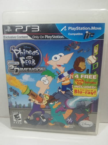 Juego Original Físico Ps3 Phineas Y Ferb Across 2nd Dimensio