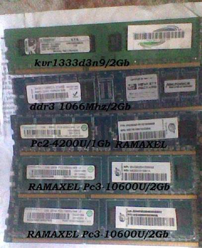 Imagen 1 de 4 de Memorias Ram Fuete De Poder Tarjea De Red