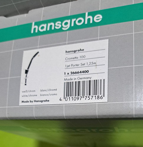 Hansgrohe Crometta 100 Regadera, Soporte Y Manguera Flexible