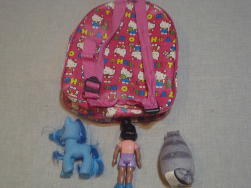 Muñecos Para Nena (x3) + Mochilita (Usado)