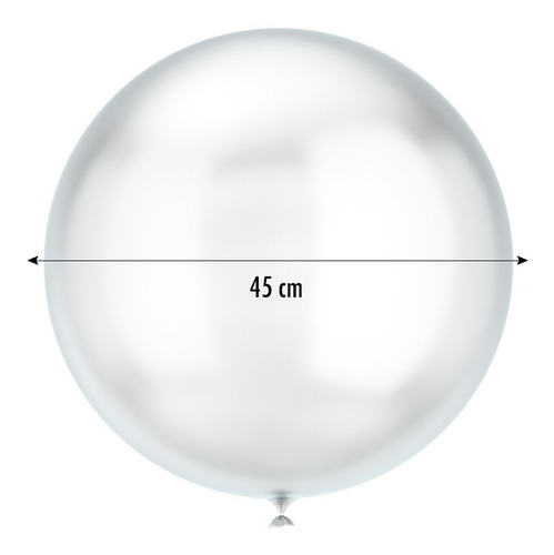Imagem 3 de 8 de Balão Bubble Bobo Transparente 18 Polegadas 45cm 10 Unidades