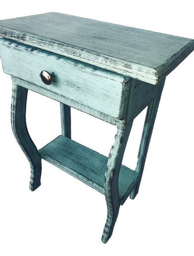 Imagen 4 de 4 de Buro Con Cajon Mesa Coqueta Vintage Madera Pino 60x46cm