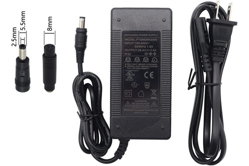 29.4v 2a Charger Power Supply Adapter For 24v 7s Lithium Bat