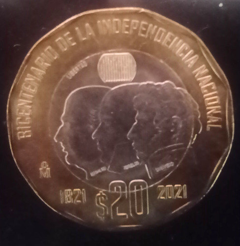 Moneda De 20 Pesos Bicentenario De La Independencia Nacional