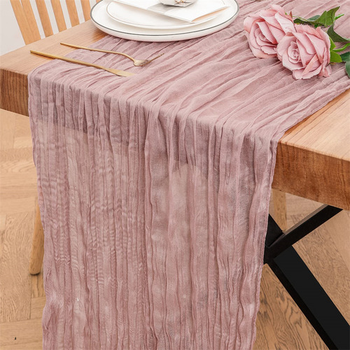 Mantel De Gasa Para Mesa, Cena, Boda, 90 X 400 Cm