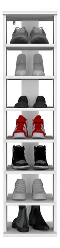 Zapatero Alto Basico Odesto 1223x30 Rta Color Blanco