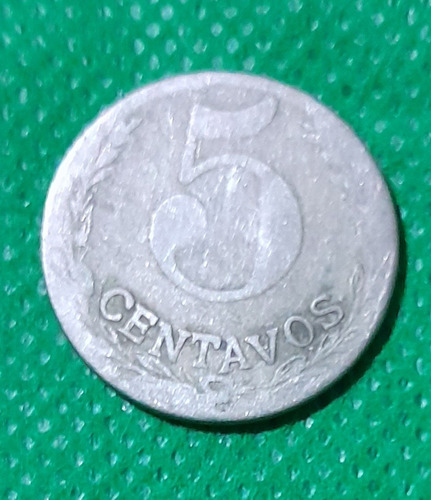 Moneda De 5 Centavo Lazareto Año 1921, Regular Estado 