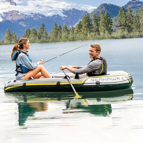 Bote Inflable Intex Gomon Seahawk Dos 2 Set De Vinilo 240 Kg