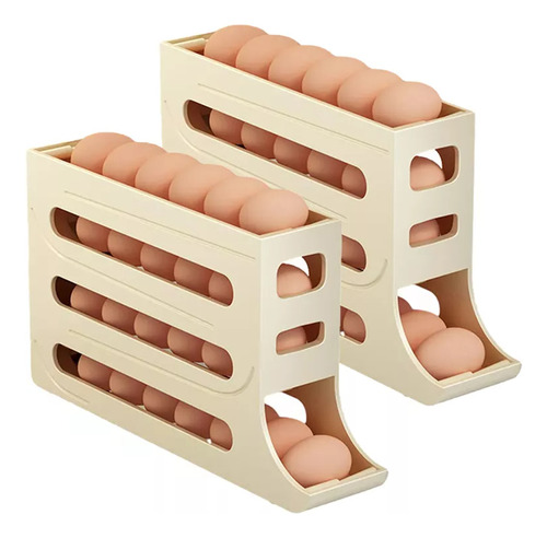 Organizador De Bandejas De Huevos Para Refrigerador × 2