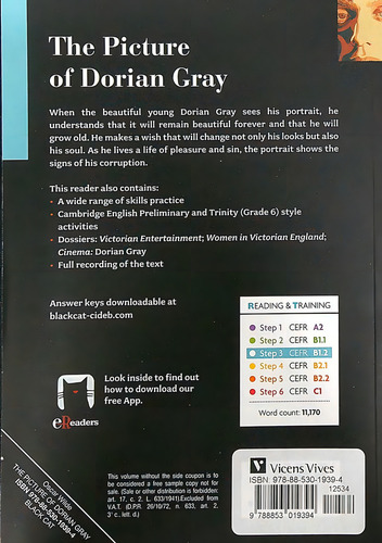 The Picture Of Dorian Gray - R&T 3 (B1.2), de Wilde, Oscar. Editorial Vicens Vives/Black Cat, tapa blanda en inglés internacional, 2020