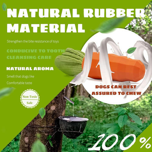 Juguete Masticable Para Perros Cooway Carrot Squeaky De Cauc