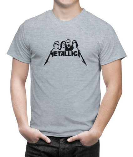 Camiseta Masculina Metallica Grupo Show Rock Banda Musica Fã