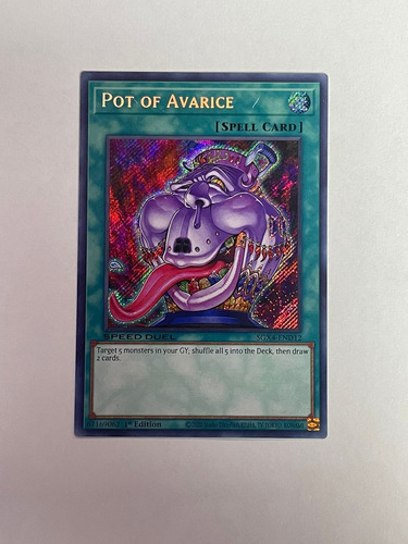 Pot Of Avarice (speed Duel) Yugioh