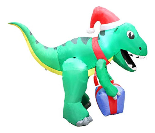 Joiedomi Decoración Inflable De Navidad Dinosaurio De 5 Pies