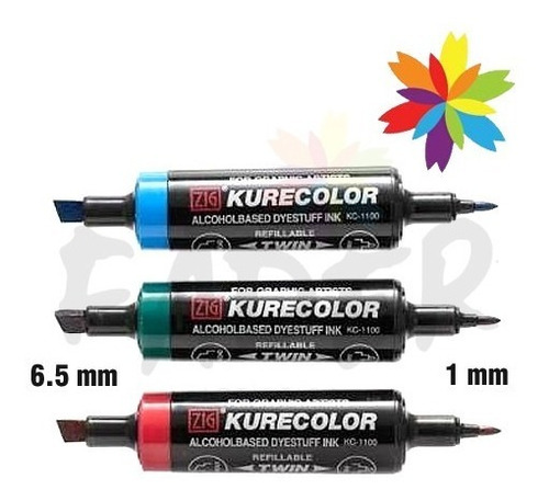 Kurecolor Doble Punta Recargables Profesionales Barrio Norte