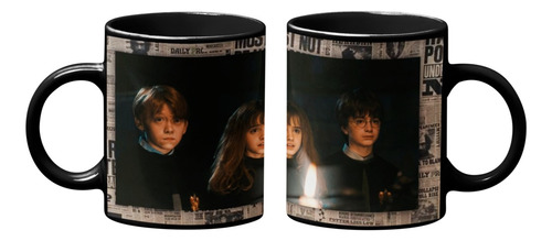 Taza Mágica Harry Potter, Hermione, Ron Hogwarts