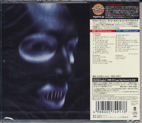 Marilyn Manson Golden Age Of Grotesque Shm-cd Jap Obi Nuevo