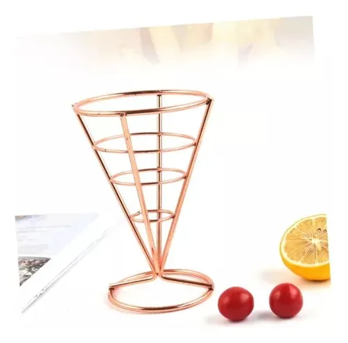 Soporte Espiral Para Servir Papas, Burbu Wafles, Pizza Cono
