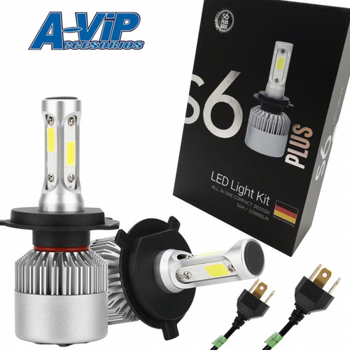 Led Cree S6 Plus H4 +led T10 Alta Baja Gol Trend Power Corsa