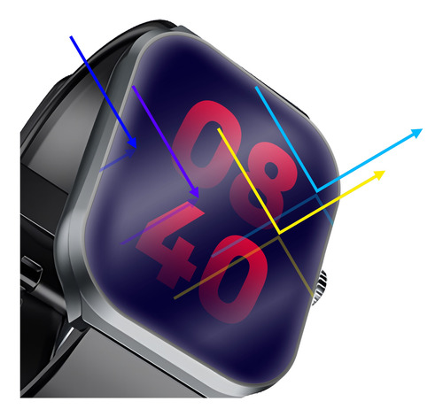 6 Micas Hidrogel Anti Blue Light Para Infinix Xwatch 3 Plus