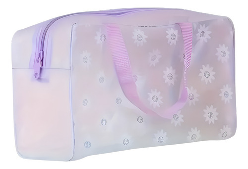 Bolsos Neceser Para Productos De Higiene Y Baño Floreado Violeta Floreado