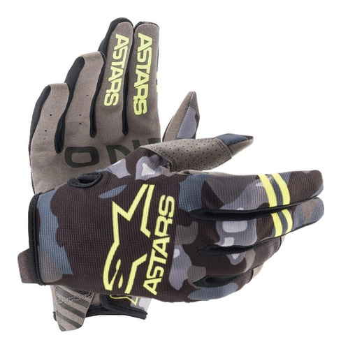 Guantes Motocross Radar 21 Gloves Mx Alpinestars Camo Am Atv