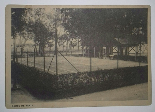 Postal- Propaganda Água Caxambú - Corte De Tenis