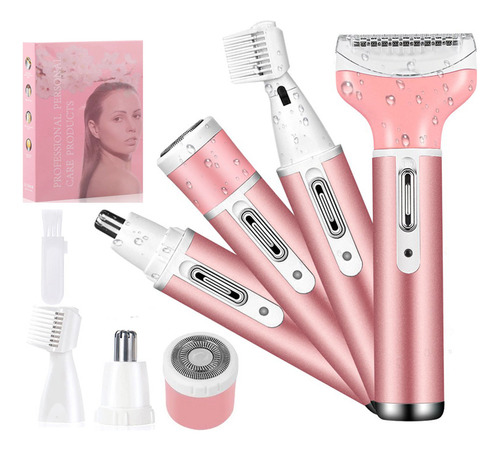 Depiladora Facial Y Corporal Femenina 4 En 1 Usb