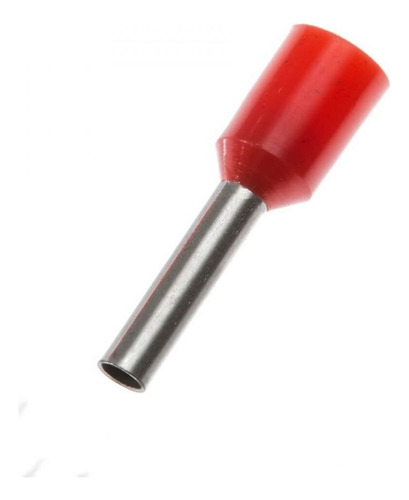 100pcs Terminal Pin Tubular Cable Calibre 18awg E1008 Rojo