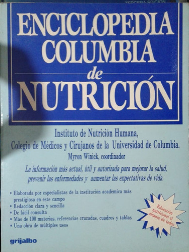 Enciclopedia Columbia De Nutrición *