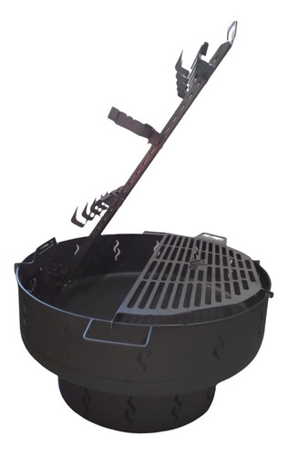 Imagen 4 de 7 de Fogon Ñuke 80 + Cruz + Parrilla Inox