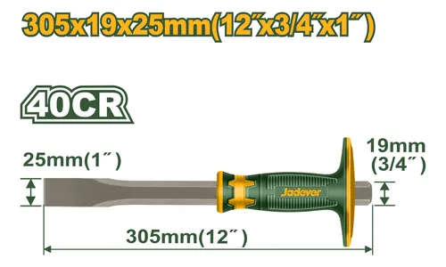 Cincel Chato Corta Fierro Manual 12 X25mm Jadever Jdcc2312