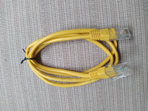 Cable De Red Amarillo 1metro 