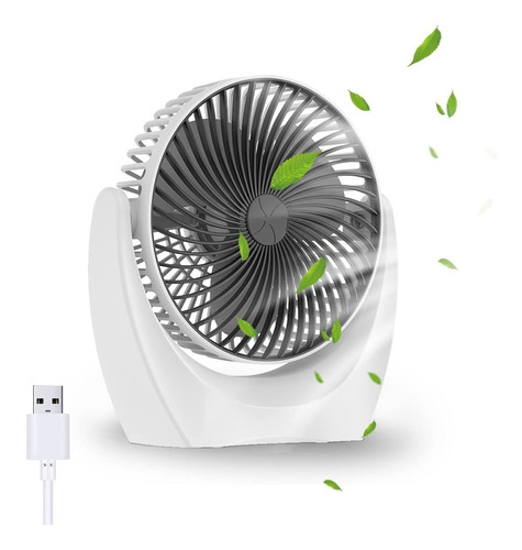 Pleasant Pearl Ventilador Usb Escritorio Fuerte Flujo Aire