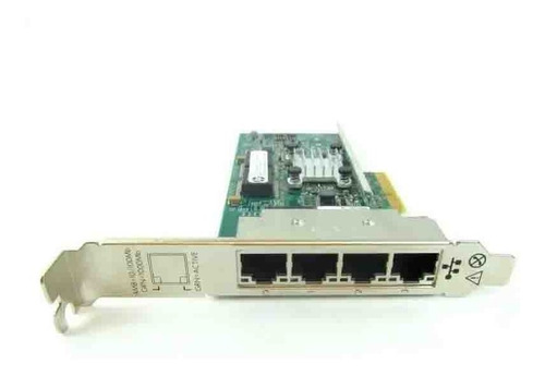 Tarjeta De Red Hp 649871-001 4 Puertos Gigabit Pci-e X4 + Lp