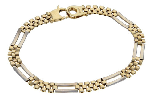 Imagen 2 de 7 de Pulsera Hechura Especial Gruesa, Oro 14k, 9.0 Gramos.
