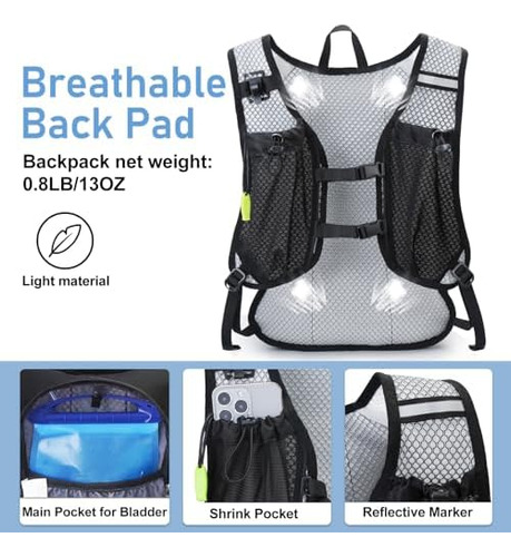 N Nevo Rhino Mochila De Hidratación Ligera, Mochila Para Con