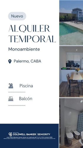 Alquiler Temporal Monoambiente Amueblado En Palermo