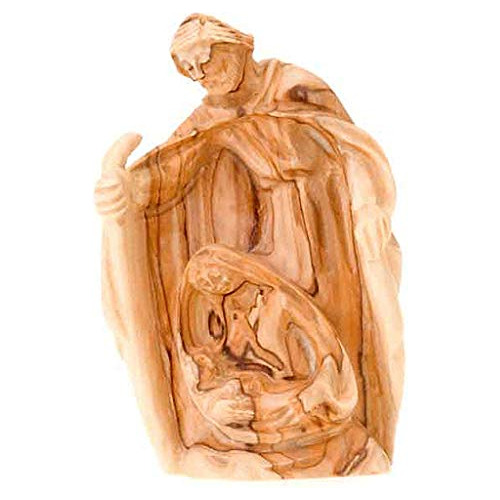 Belén De Madera De Olivo Holyart, 12.5cm