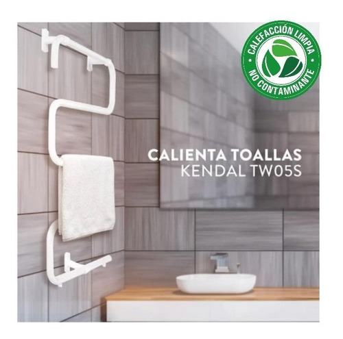 Imagen 4 de 6 de Calienta Seca Toallas Electrico Kendal Tw05s / Jp Ideas