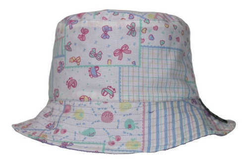 Imagen 1 de 2 de Bucket Hat De Niño Estampado / Morado. 