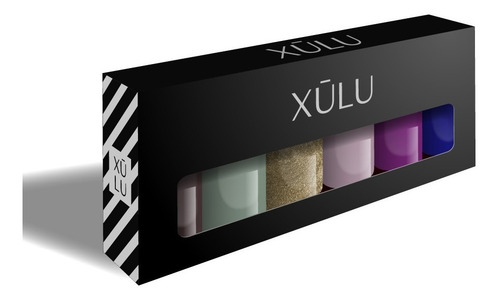 Imagen 3 de 5 de Esmalte De Uñas Con Keratina Pack X6 Xúlu Nail Color Z800