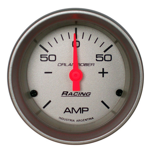 Reloj Amperim. Competicion 52mm 50 Amp. Plata