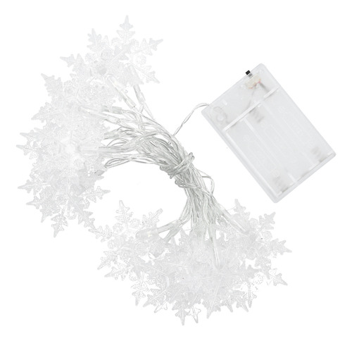 Cuerda Led Decorativa De 3 Metros Con Forma De Copo De Nieve
