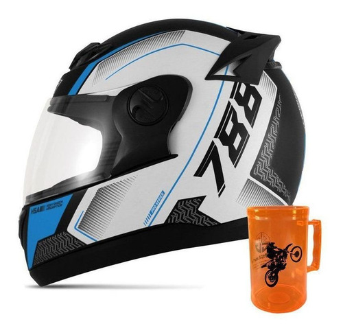 Imagem 1 de 7 de Capacete Evolution G6 788 Pro Series Viseira Cristal +brinde